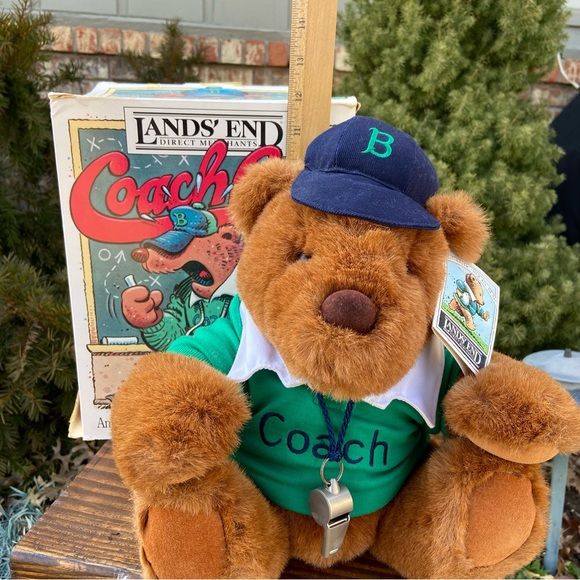 Like New - Vintage 1991 Lands' End Rugby  Coach Bear - Picture 11 of 15